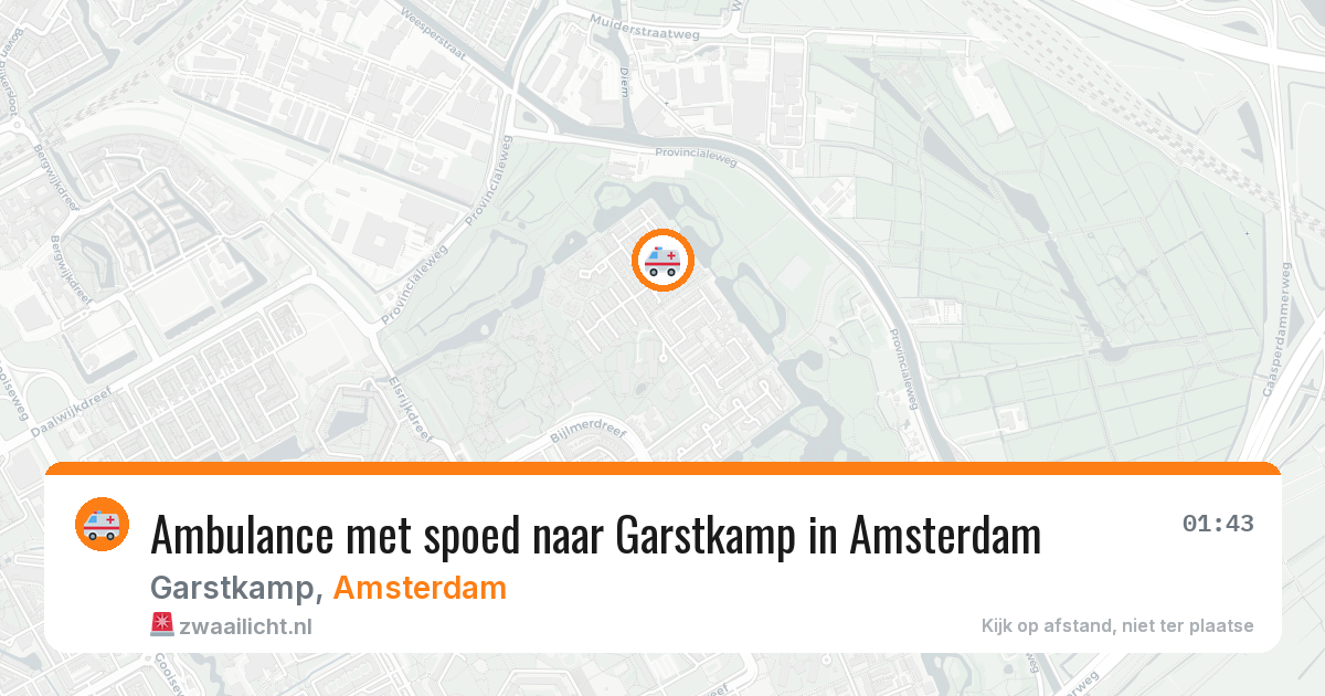 Ambulance met spoed naar Garstkamp in Amsterdam — 3 apr 2026