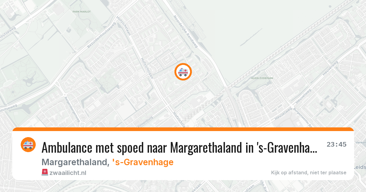 Ambulance met spoed naar Margarethaland in 's-Gravenhage — 6 apr 2026