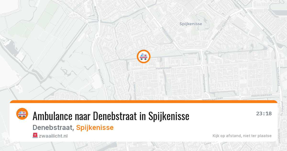 Ambulance naar Denebstraat in Spijkenisse — 8 feb 2026