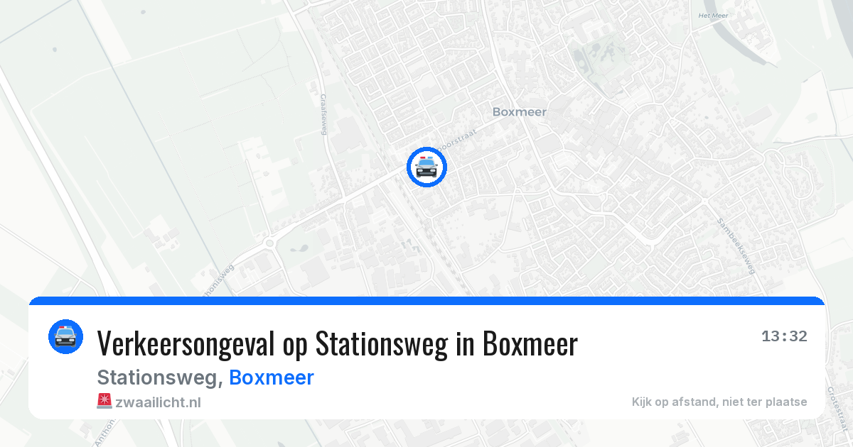 Verkeersongeval op Stationsweg in Boxmeer — 30 mrt 2026