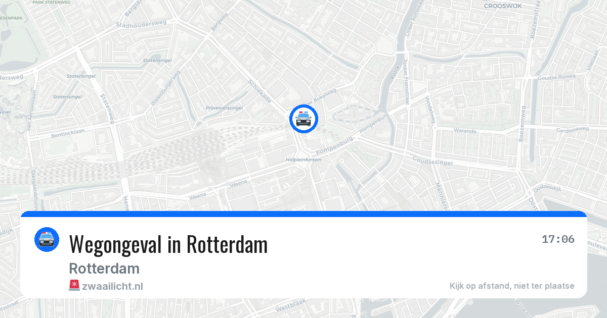 Wegongeval in Rotterdam — 1 mei 2026