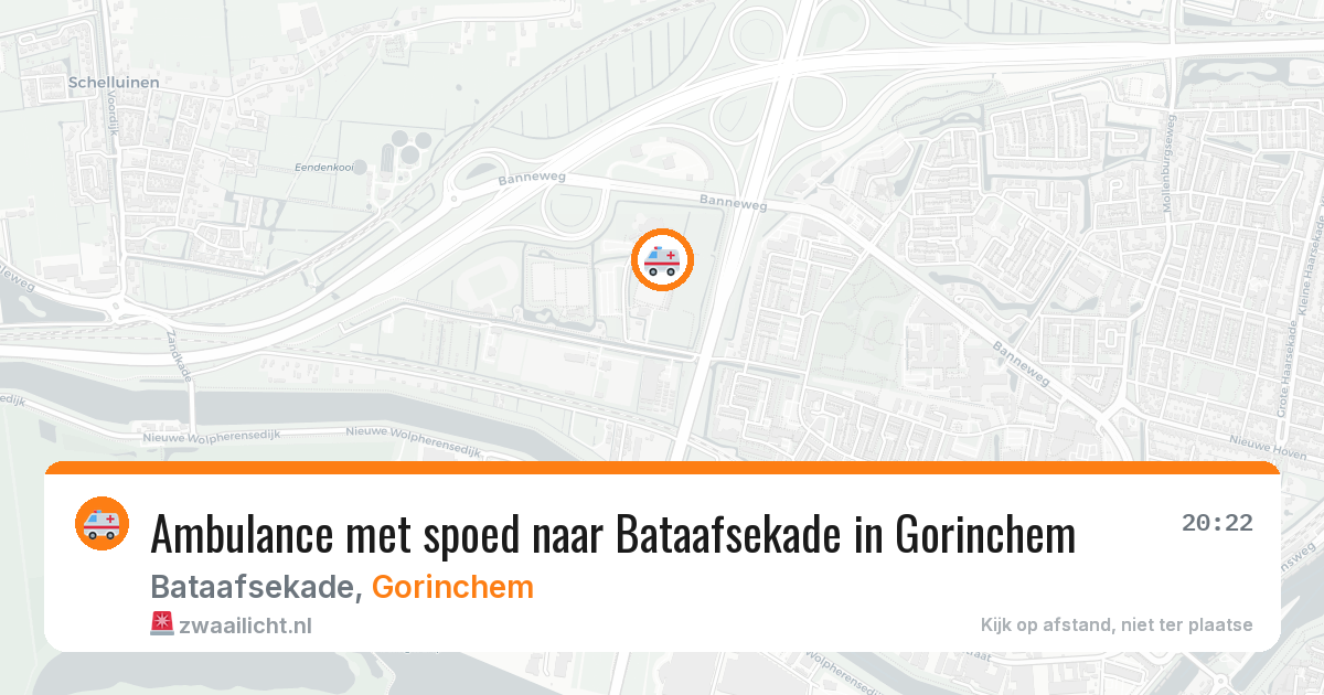 Ambulance met spoed naar Bataafsekade in Gorinchem — 24 jun 2026