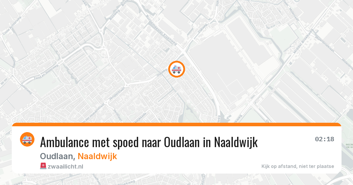 Ambulance met spoed naar Oudlaan in Naaldwijk — 10 jun 2026