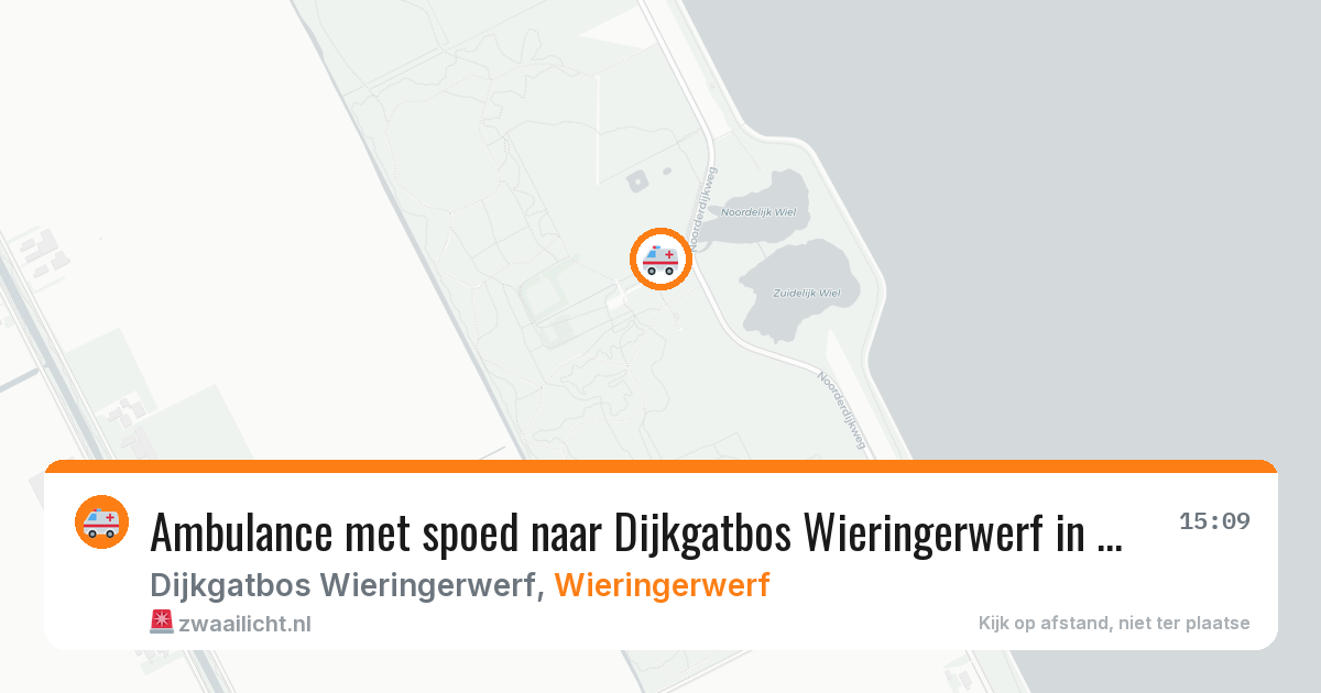 Ambulance met spoed naar Dijkgatbos Wieringerwerf in Wieringerwerf — 30 apr 2026