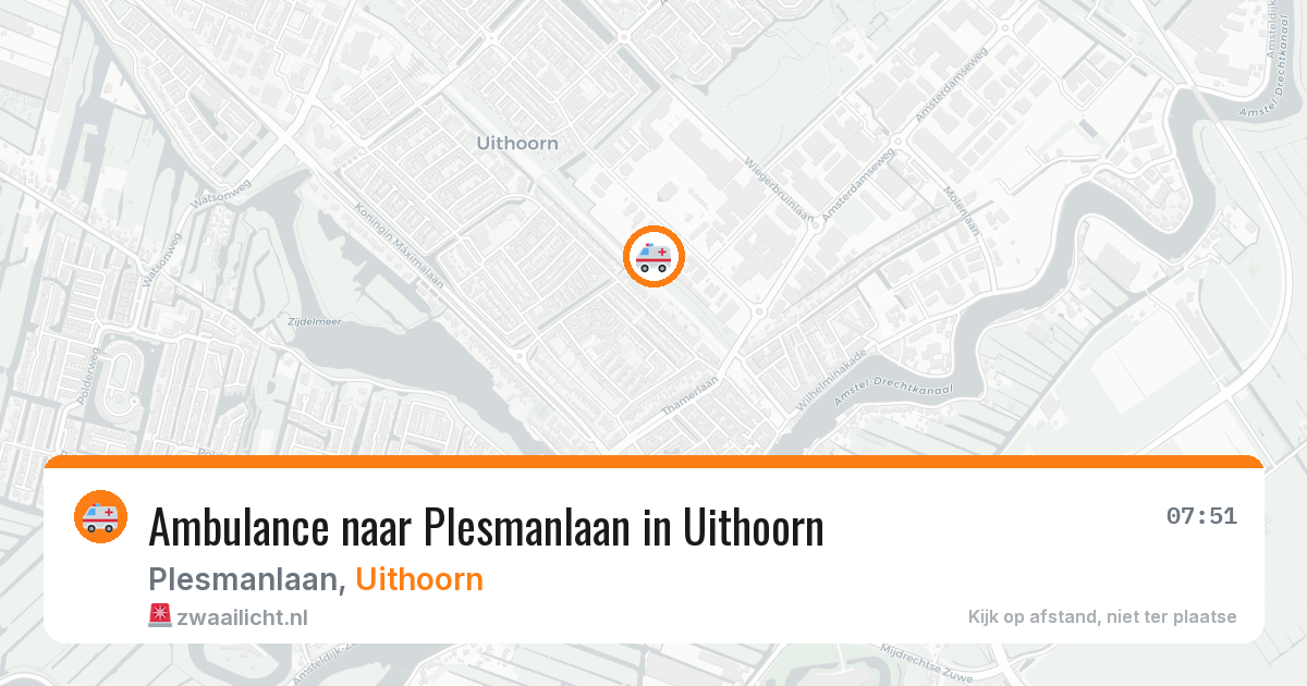 Ambulance naar Plesmanlaan in Uithoorn — 12 apr 2026
