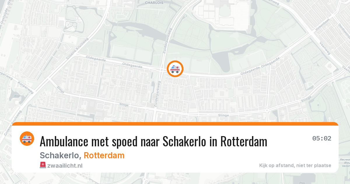 Ambulance met spoed naar Schakerlo in Rotterdam — 3 jun 2026