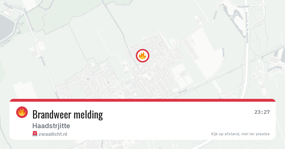 Brandweer melding — 26 jul 2026