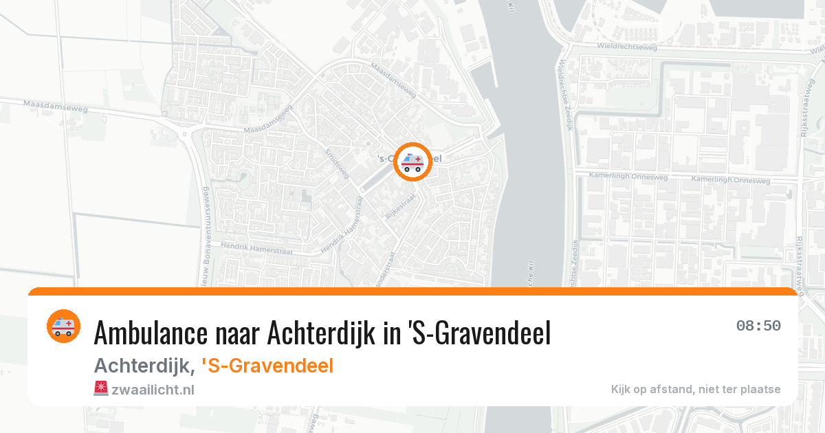 Ambulance naar Achterdijk in 'S-Gravendeel — 29 mei 2026