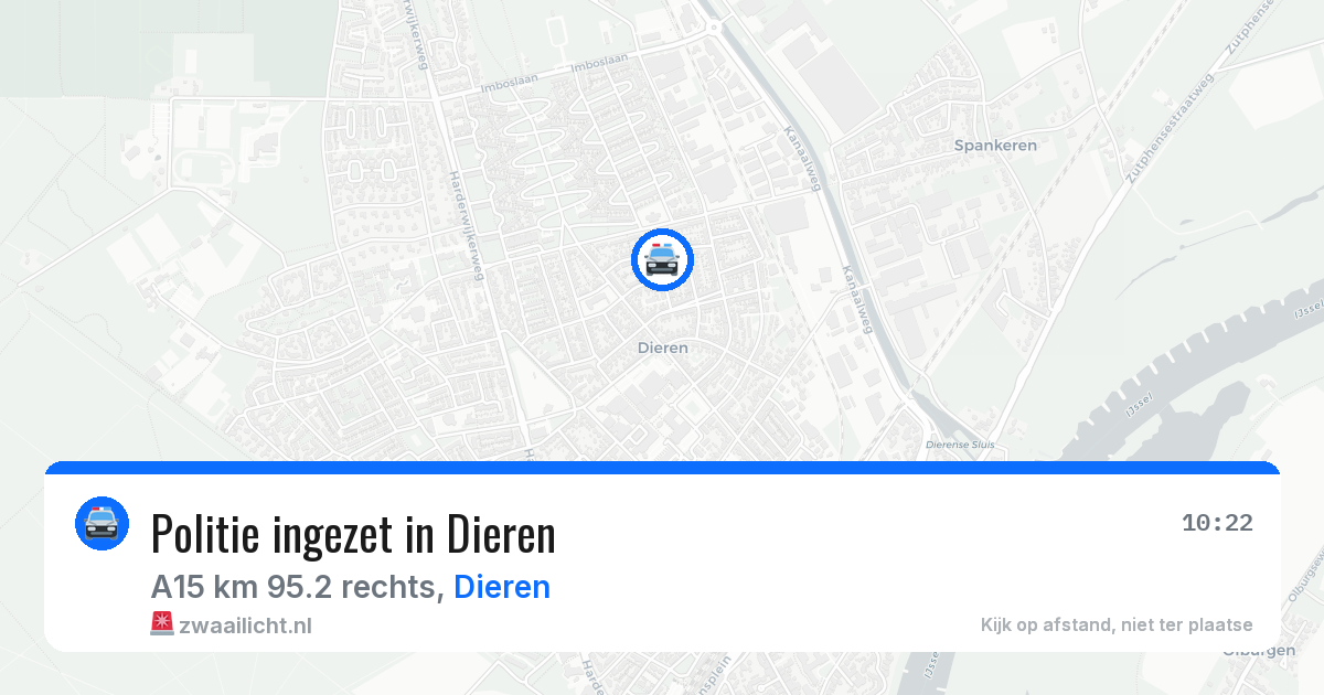Politie ingezet in Dieren — 11 feb 2026 | 🚨 Zwaailicht.nl