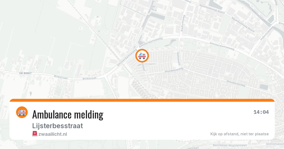 Ambulance melding — 25 jun 2026