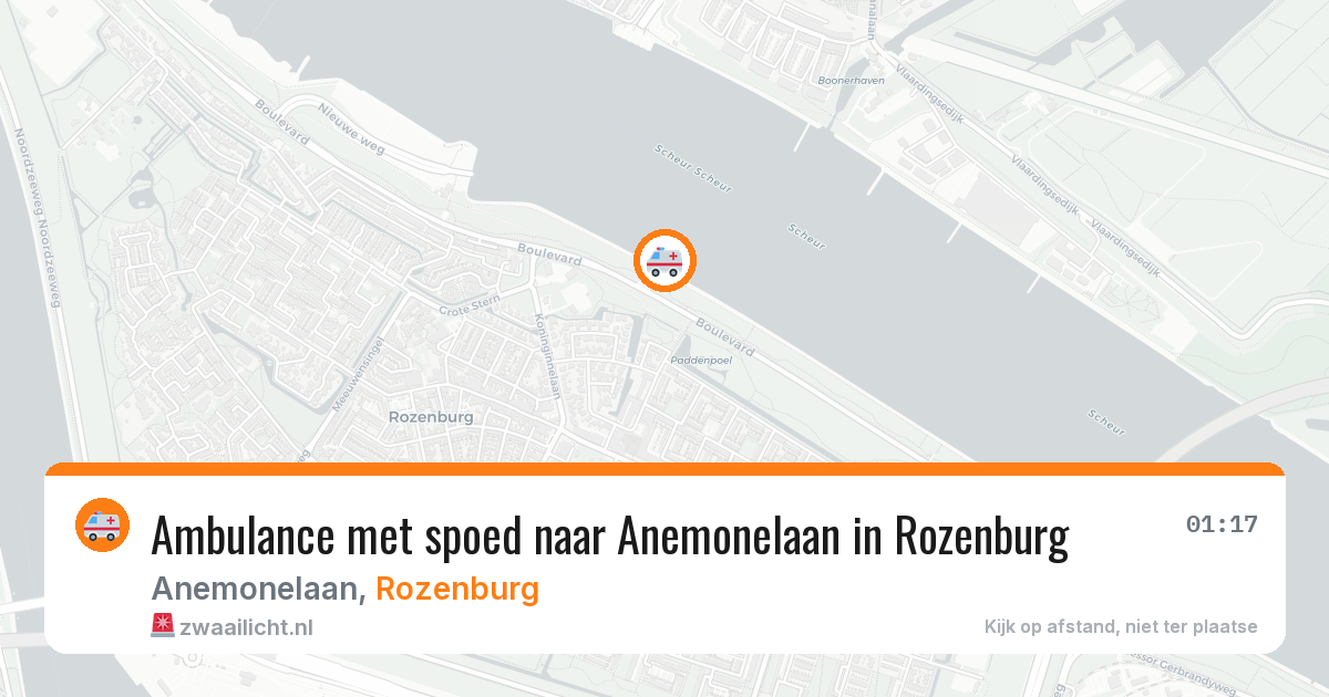 Ambulance met spoed naar Anemonelaan in Rozenburg — 14 jul 2026