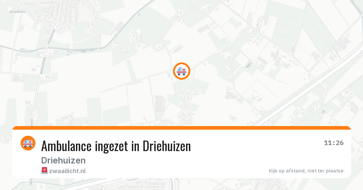 Ambulance ingezet in Driehuizen — 25 jun 2026