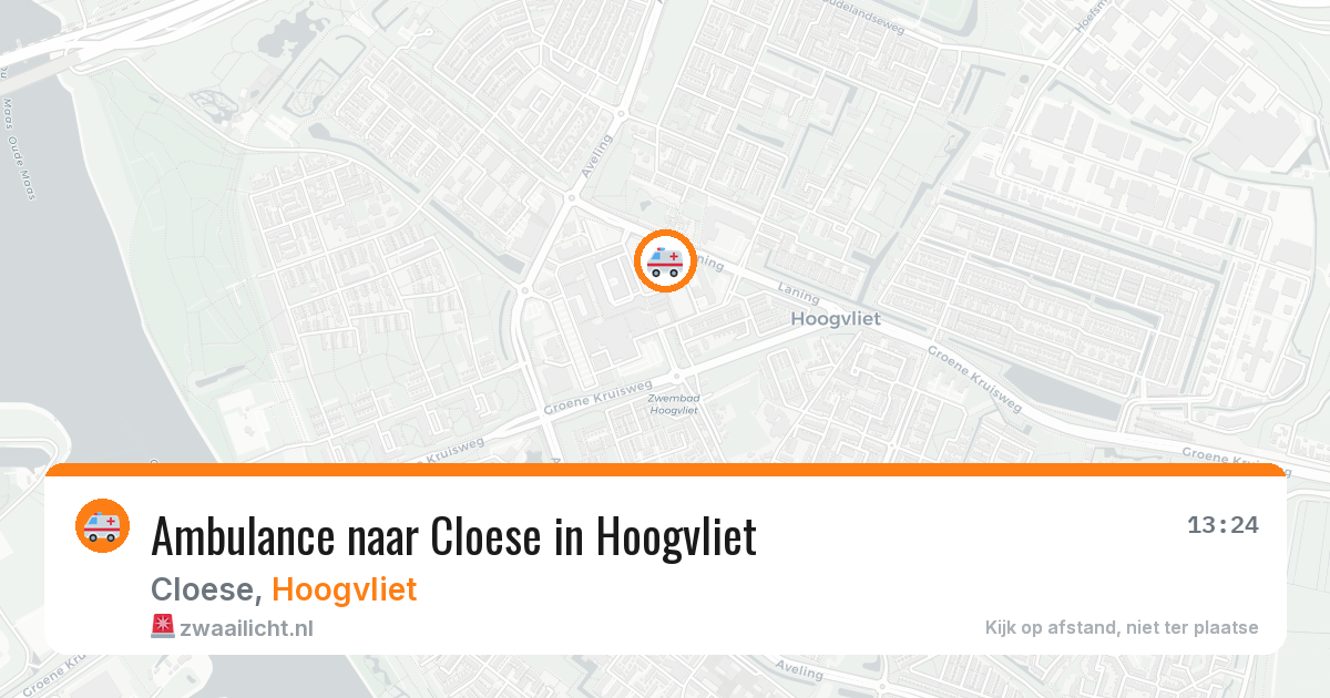 Ambulance naar Cloese in Hoogvliet — 8 jun 2026