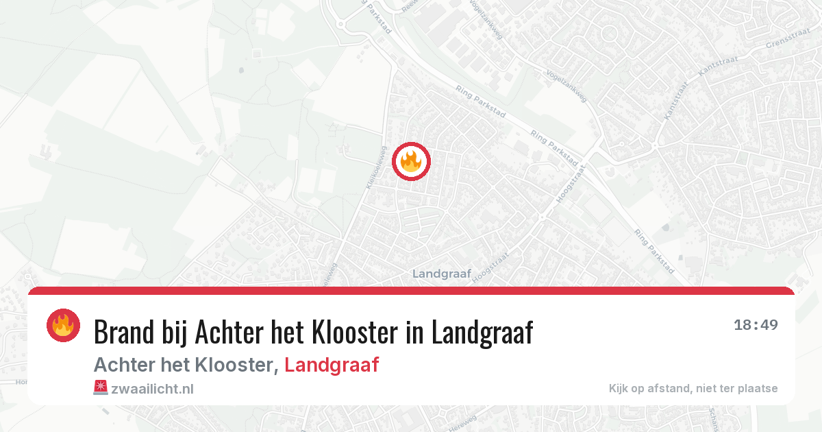 Brand bij Achter het Klooster in Landgraaf — 9 jun 2026