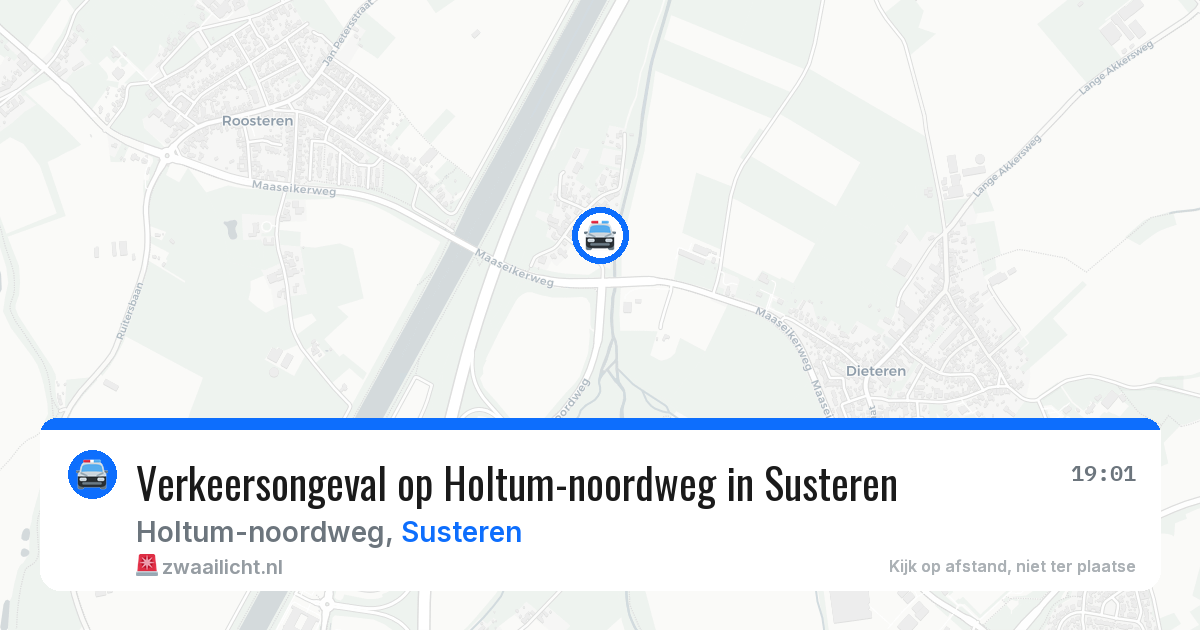 Verkeersongeval op Holtum-noordweg in Susteren — 28 jan 2026