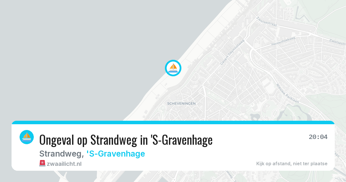 Ongeval op Strandweg in 'S-Gravenhage — 10 aug 2026