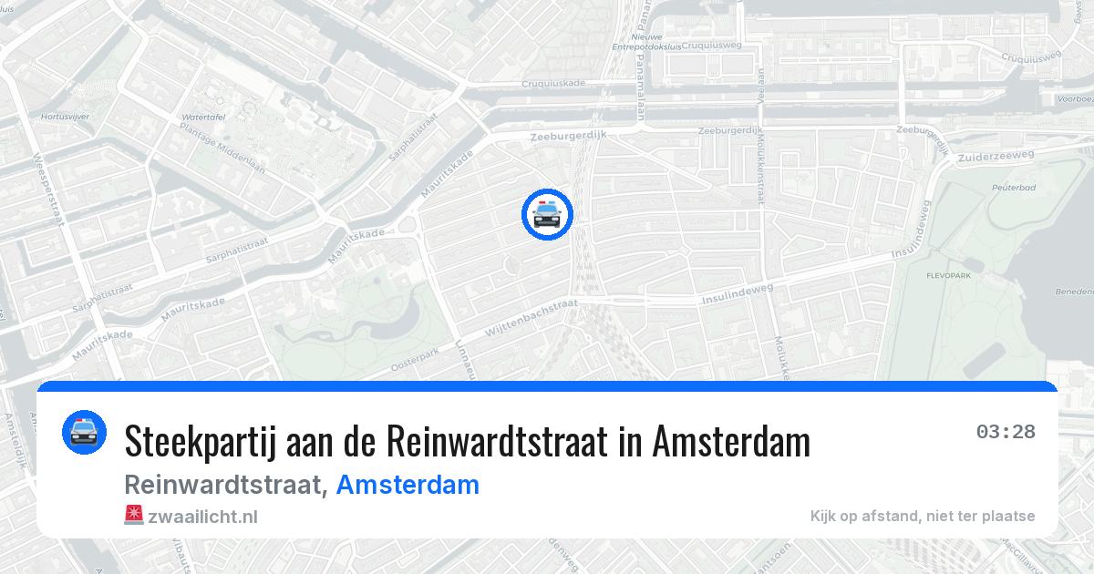 Steekpartij aan de Reinwardtstraat in Amsterdam — 2 jul 2026