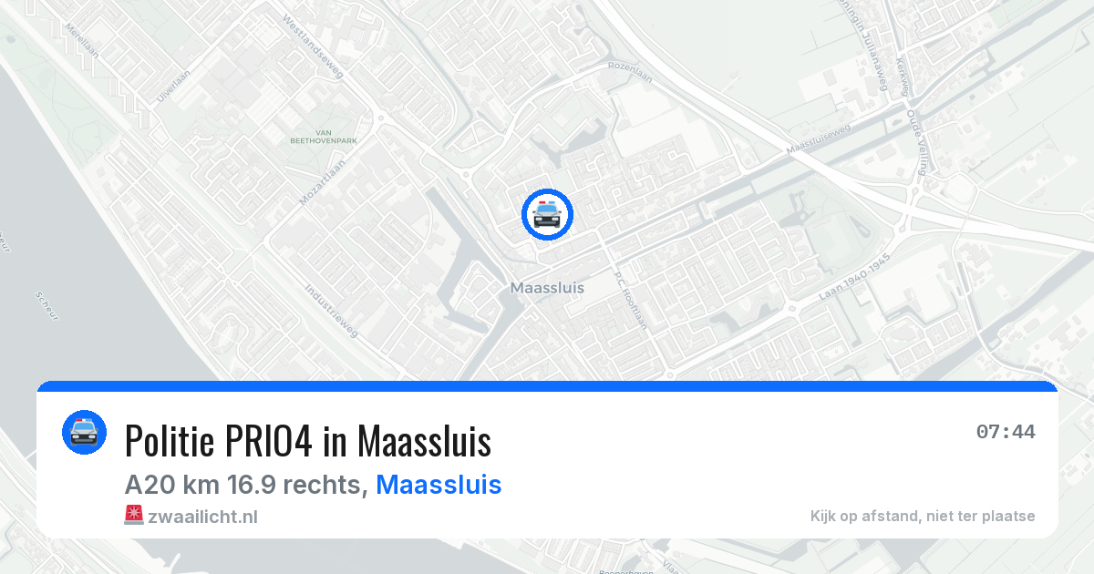 Politie PRIO4 in Maassluis — 5 mei 2026 | 🚨 Zwaailicht.nl