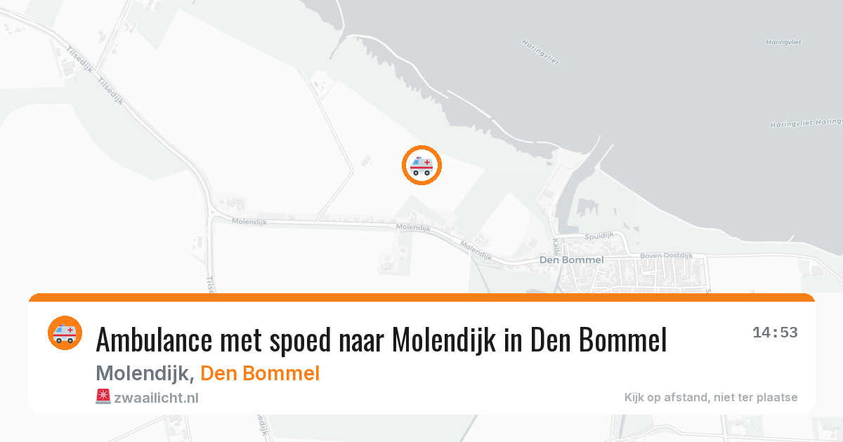 Ambulance met spoed naar Molendijk in Den Bommel — 7 aug 2026
