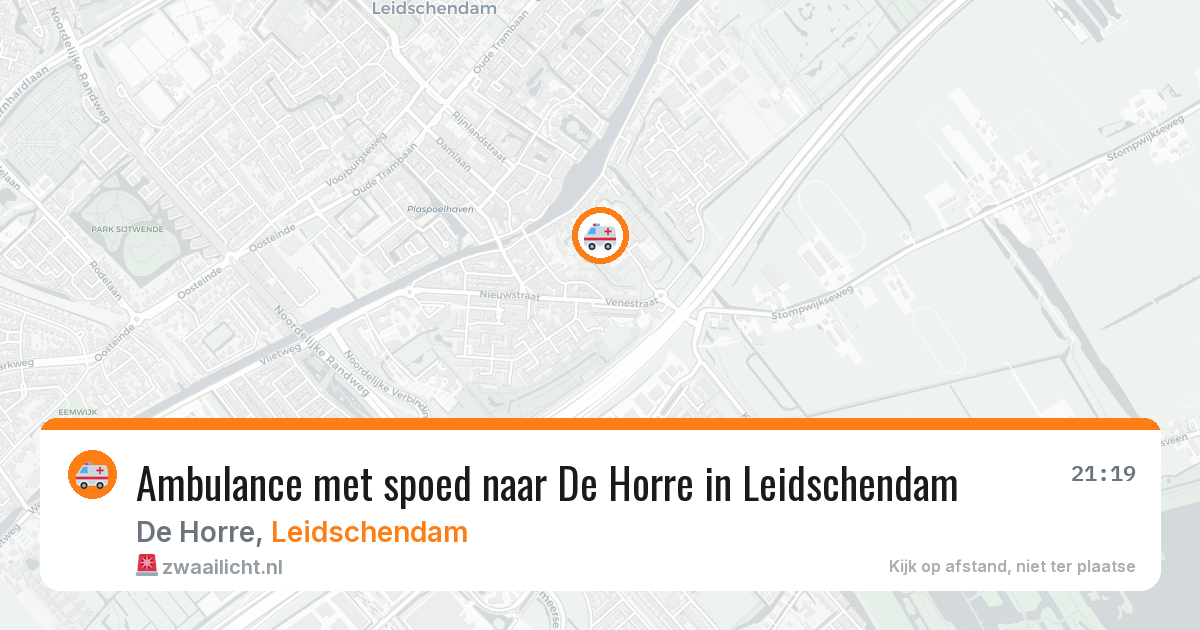 Ambulance met spoed naar De Horre in Leidschendam — 28 mei 2026