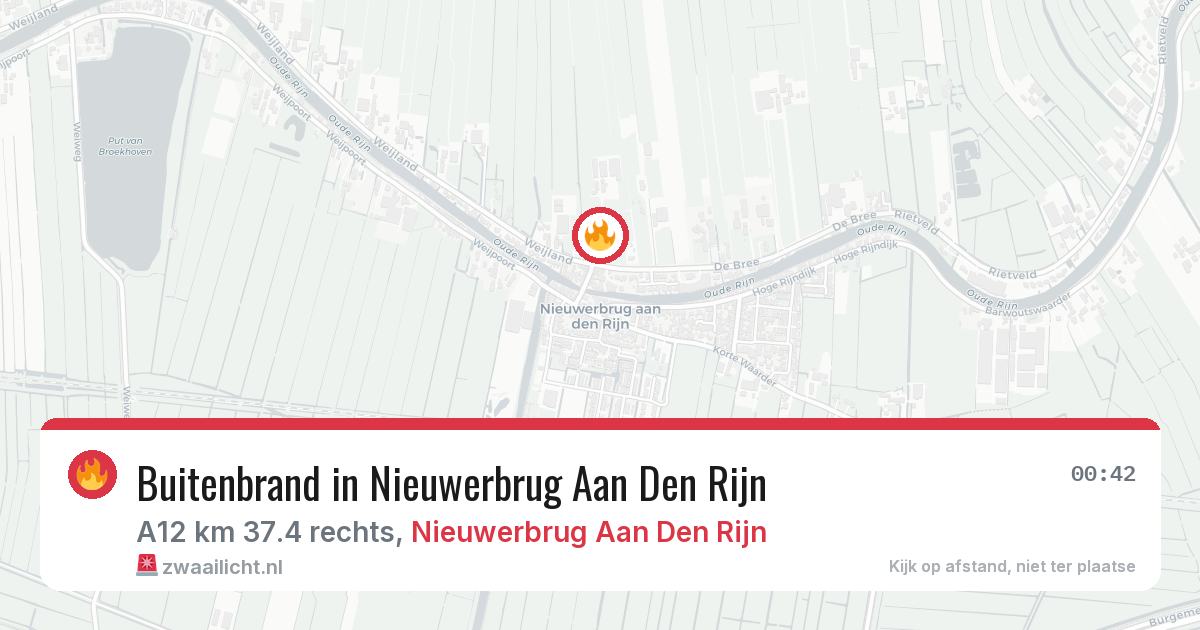Buitenbrand in Nieuwerbrug Aan Den Rijn — 27 jul 2026