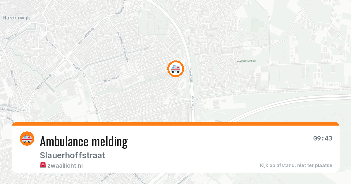 Ambulance melding — 20 jun 2026