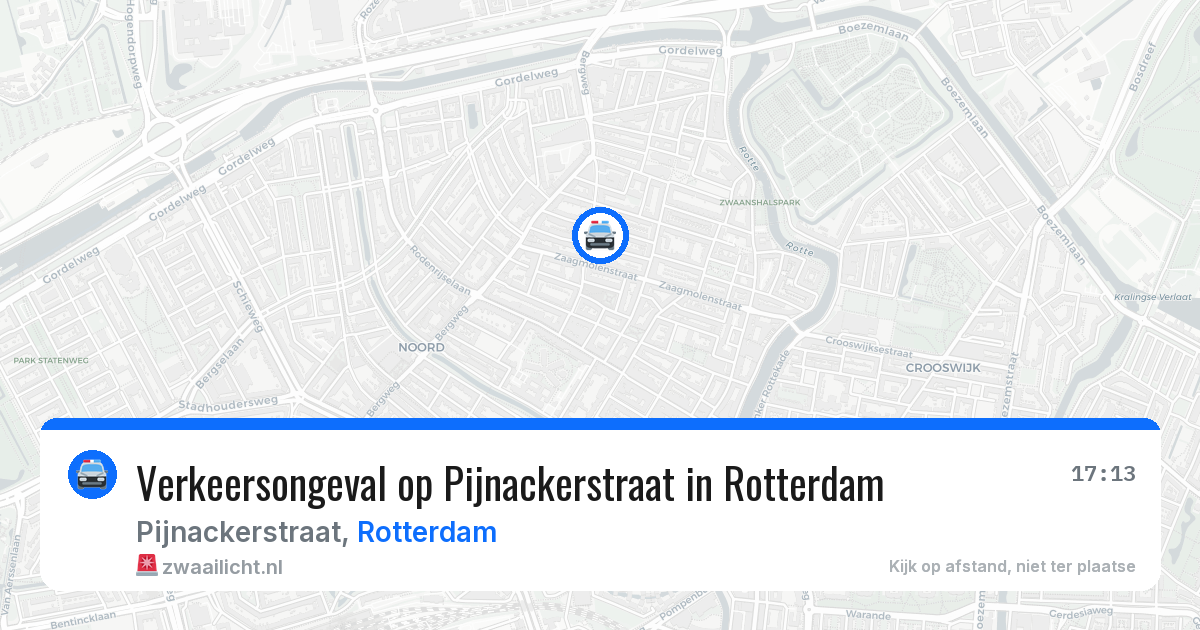Verkeersongeval op Pijnackerstraat in Rotterdam — 14 mei 2026