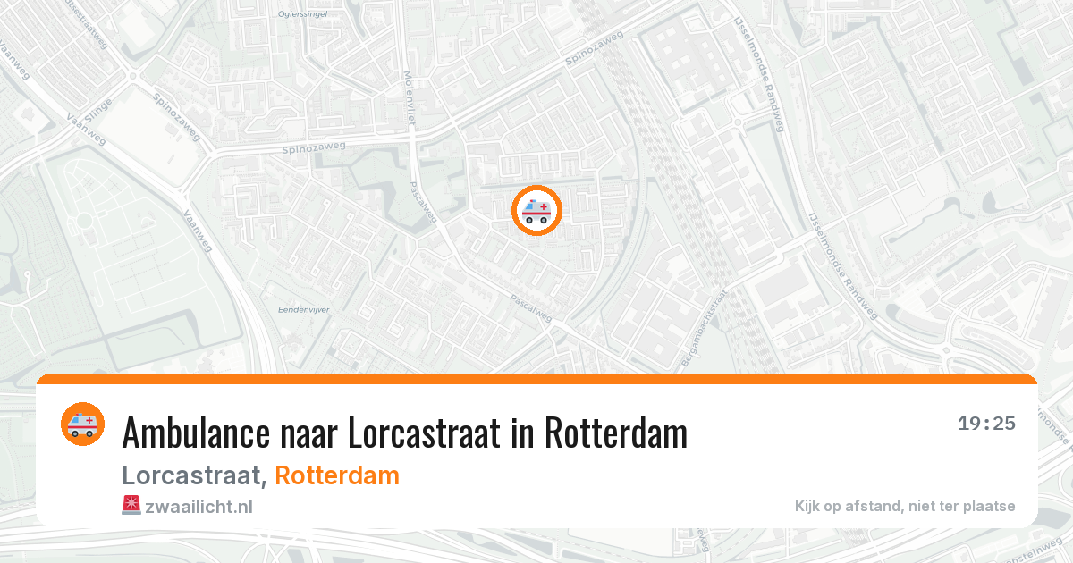 Ambulance naar Lorcastraat in Rotterdam — 24 mei 2026