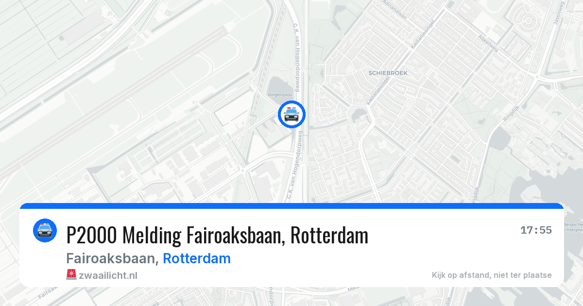 P2000 Melding Fairoaksbaan, Rotterdam — 8 mei 2026