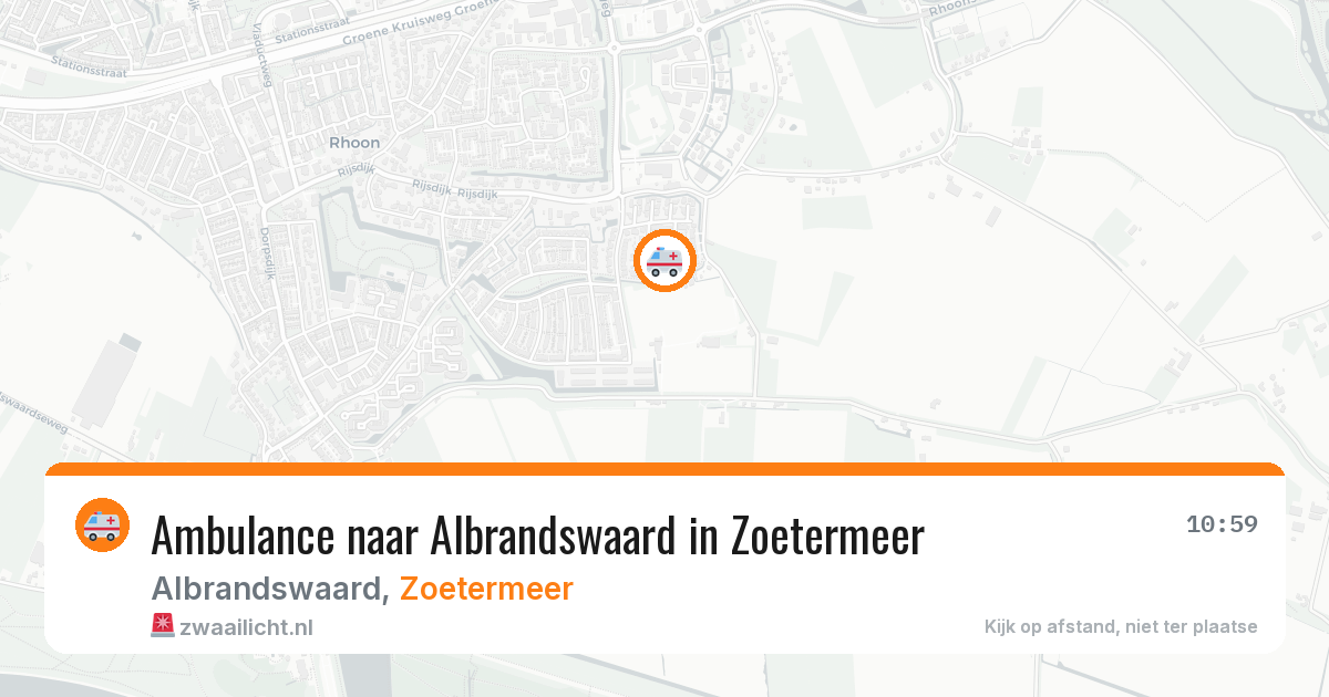 Ambulance naar Albrandswaard in Zoetermeer — 12 aug 2026