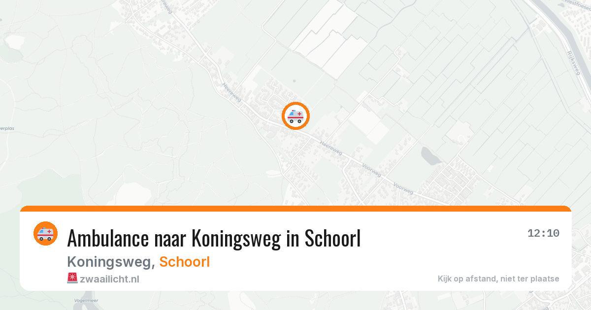 Ambulance naar Koningsweg in Schoorl — 31 mrt 2026