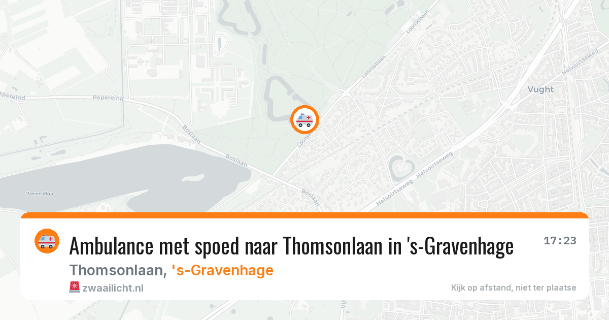 Ambulance met spoed naar Thomsonlaan in 's-Gravenhage — 8 feb 2026