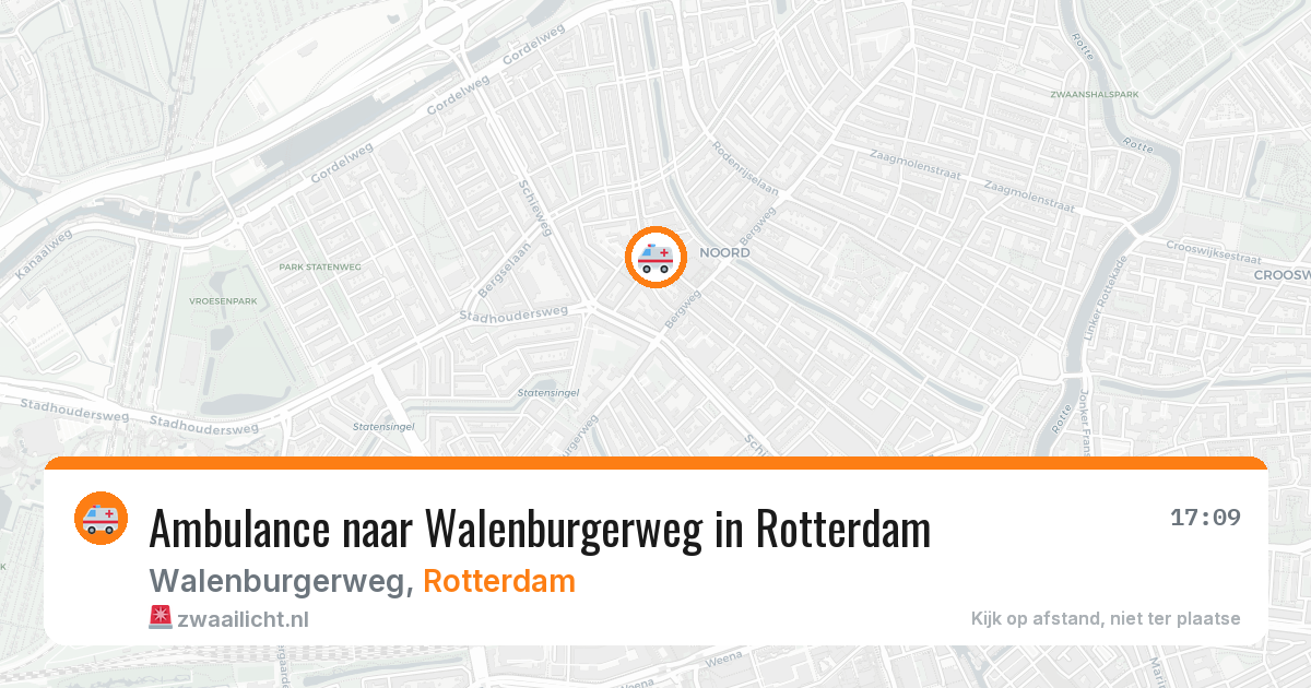 Ambulance naar Walenburgerweg in Rotterdam — 30 jun 2026