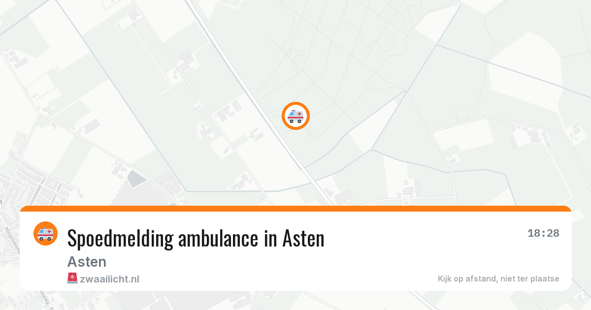 Spoedmelding ambulance in Asten — 22 mrt 2026