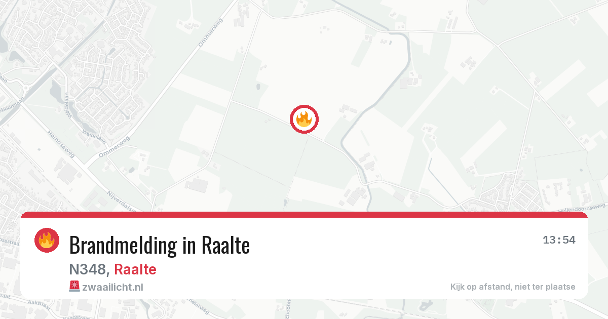 Brandmelding in Raalte — 2 jun 2026