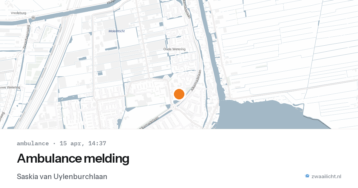 Ambulance melding — 15 apr 2026