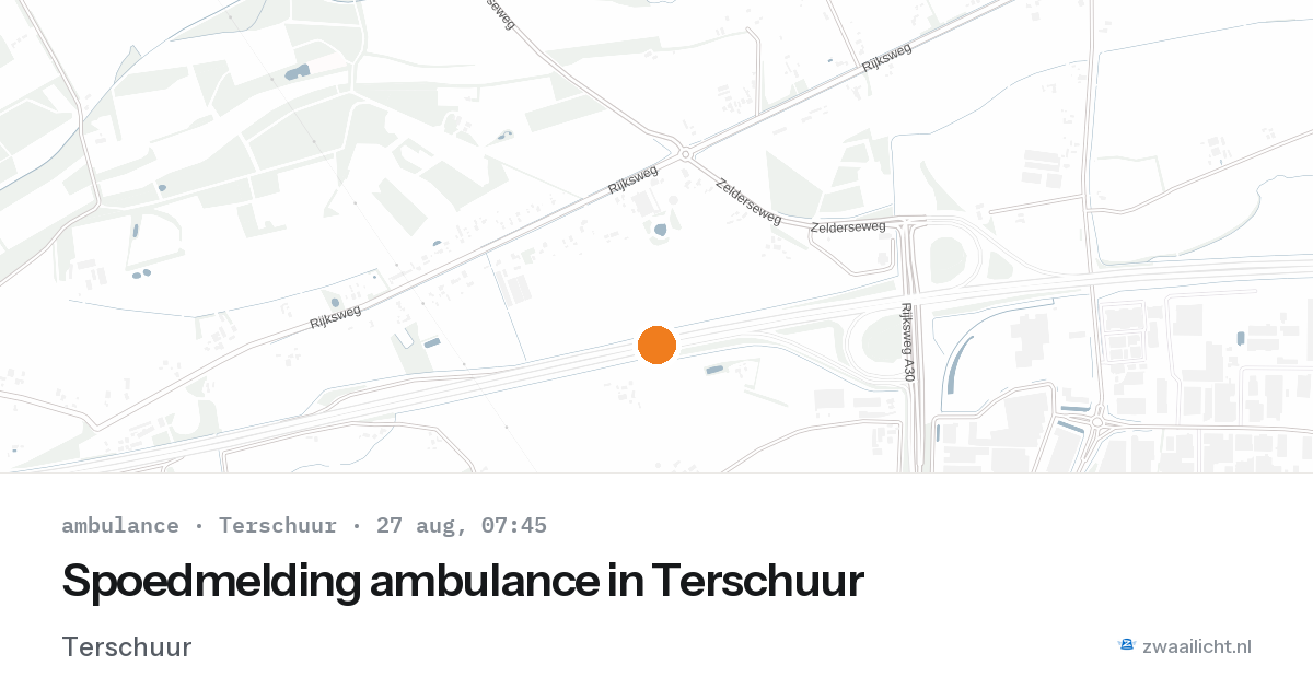 Spoedmelding ambulance in Terschuur — 27 aug 2026