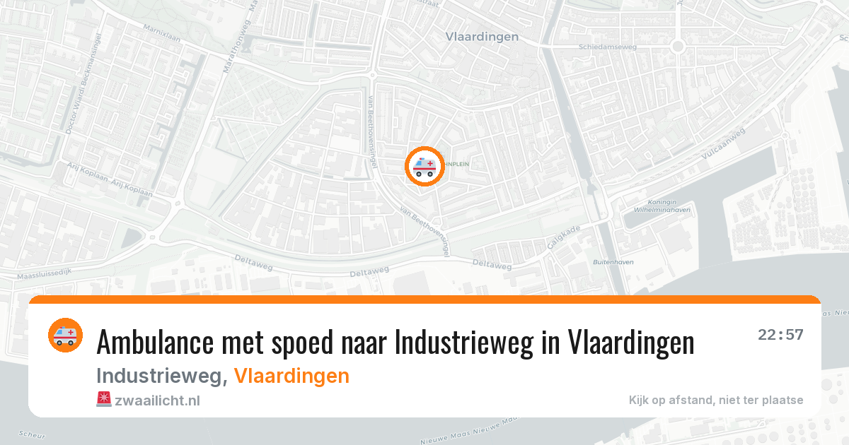 Ambulance met spoed naar Industrieweg in Vlaardingen — 8 feb 2026
