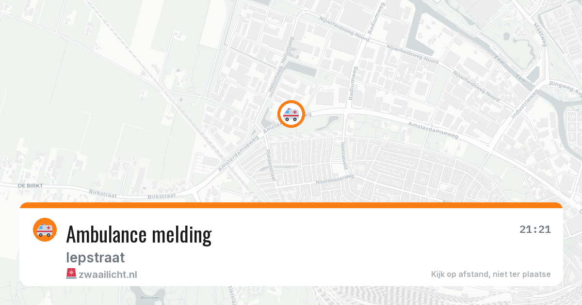 Ambulance melding — 4 mei 2026