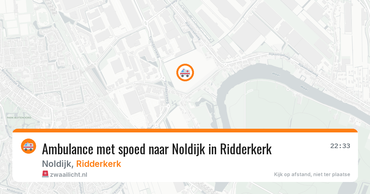 Ambulance met spoed naar Noldijk in Ridderkerk — 5 jun 2026