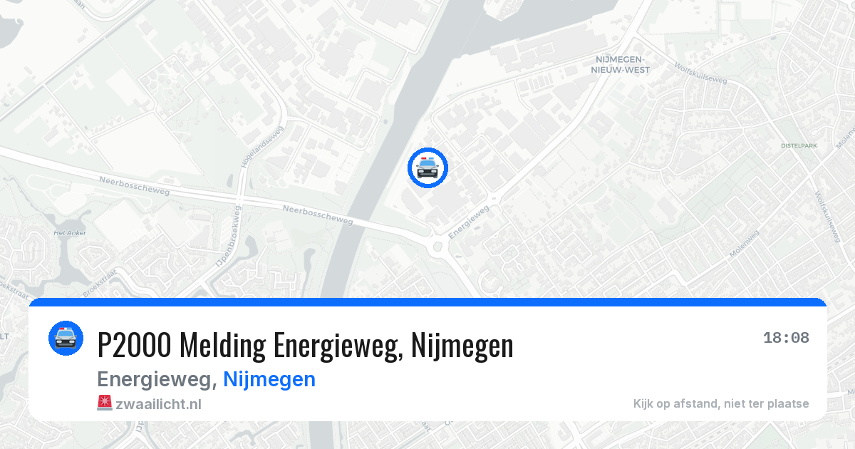 P2000 Melding Energieweg, Nijmegen — 4 mei 2026