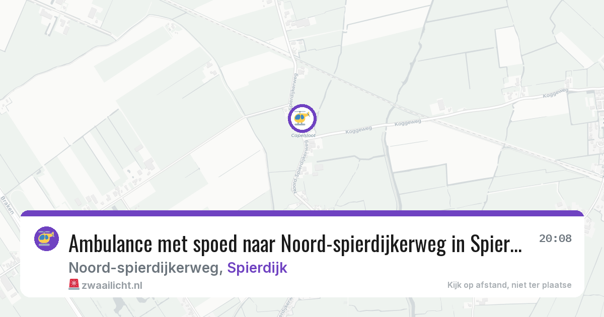 Ambulance met spoed naar Noord-spierdijkerweg in Spierdijk — 22 jun 2026