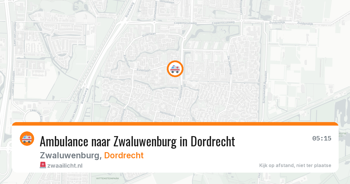 Ambulance naar Zwaluwenburg in Dordrecht — 9 apr 2026