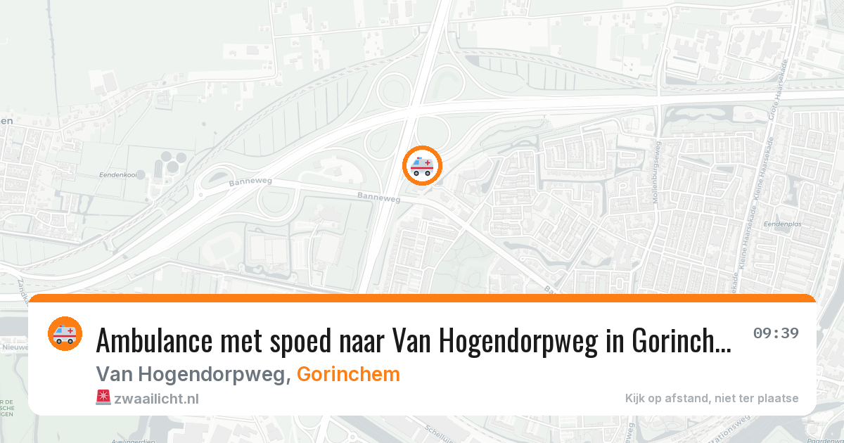 Ambulance met spoed naar Van Hogendorpweg in Gorinchem — 1 mei 2026