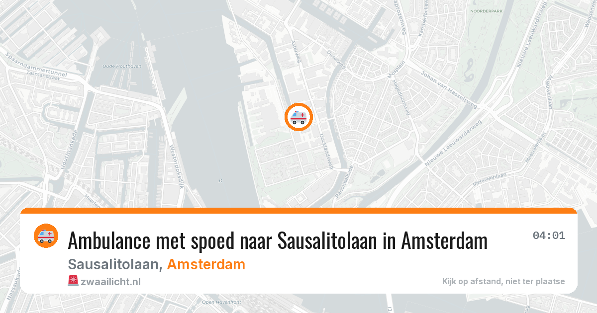 Ambulance met spoed naar Sausalitolaan in Amsterdam — 6 mei 2026