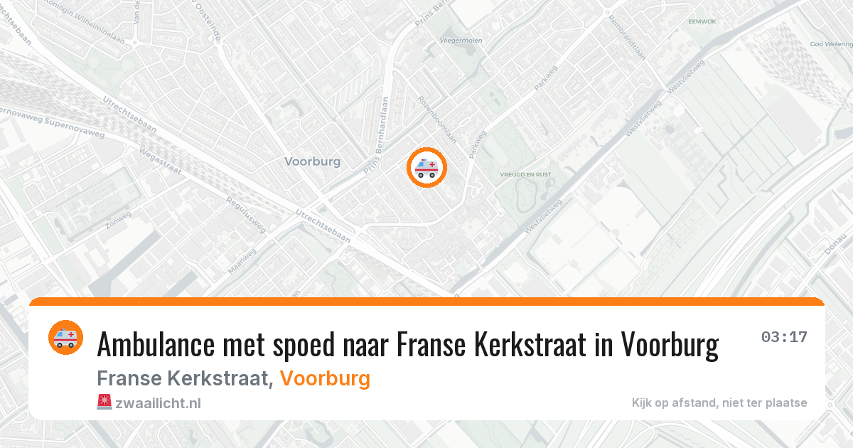 Ambulance met spoed naar Franse Kerkstraat in Voorburg — 8 apr 2026