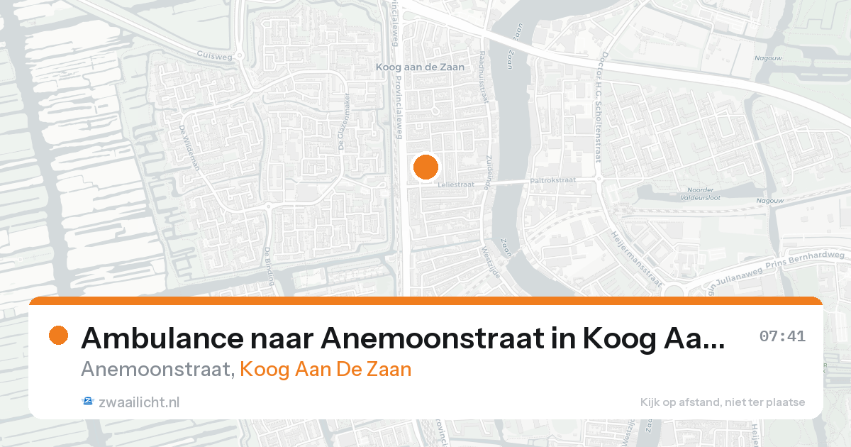 Ambulance naar Anemoonstraat in Koog Aan De Zaan — 8 feb 2026