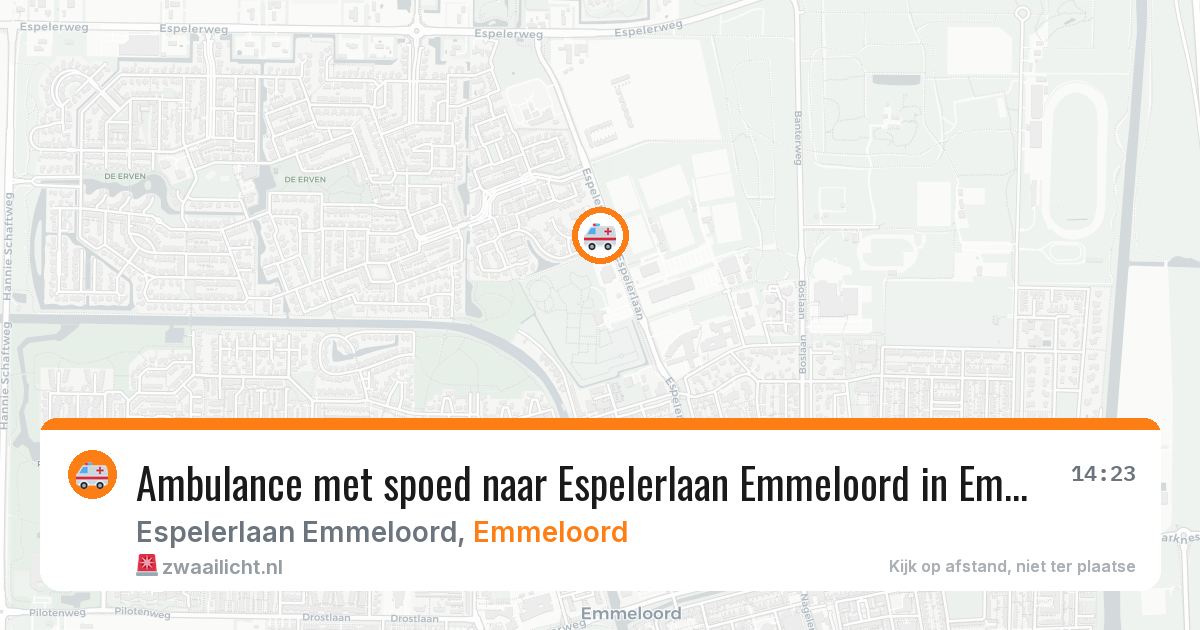 Ambulance met spoed naar Espelerlaan Emmeloord in Emmeloord — 4 apr 2026