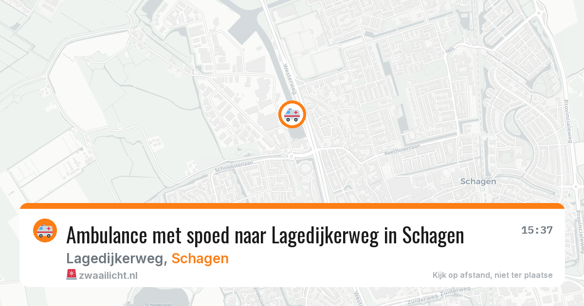 Ambulance met spoed naar Lagedijkerweg in Schagen — 29 mei 2026