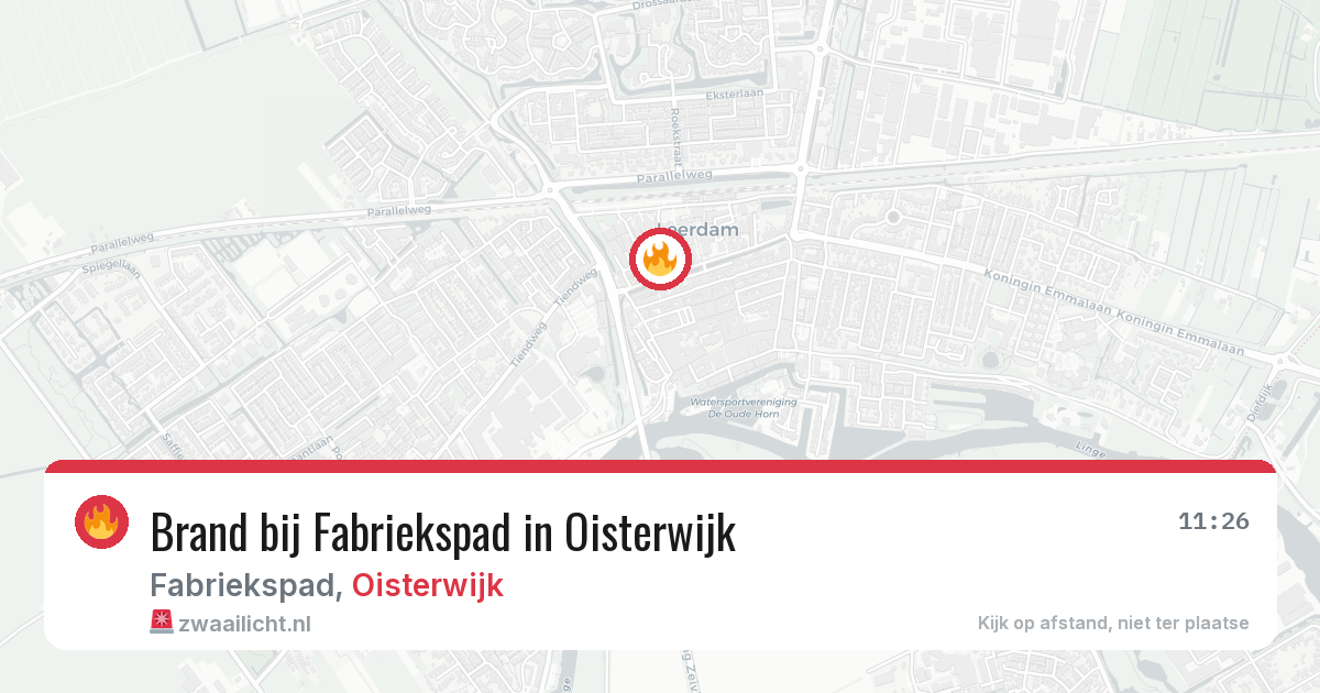 Brand bij Fabriekspad in Oisterwijk — 24 jan 2026